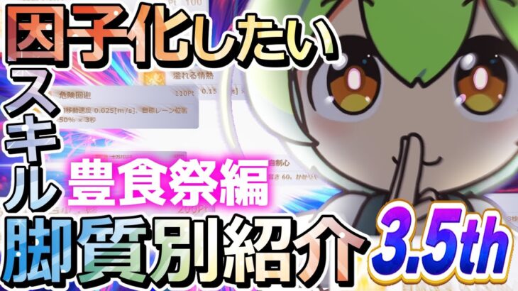 【因子攻略3.5周年】因子化したいスキルランキング！脚質ごとに詳しく解説！【ウマ娘×ずんだもん】