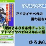 ウマ娘（アドマイヤベガの）攻略の考察その４１「阪神２４００条件チャンミに出すアヤベさんのスキル構成の話！！」