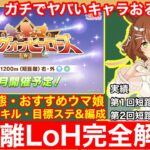 【ウマ娘】短距離LoH2連続96傑が教えるこれ一本で完全攻略！LoH中山1200mで差が付くポイントを前回と比較してすべて徹底解説！！【1月リーグオブヒーローズ】