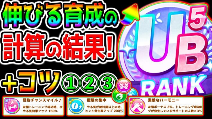 【ウマ娘】絶対伸ばす育成の『計算の思考整理/リセマラのコツ』③選!結果だけ頭に入れておけば悩まずに済む！【ウマ娘プリティーダービー 引換券 オート因子周回心得 UB量産UA立ち回りサポカ評価概要欄】