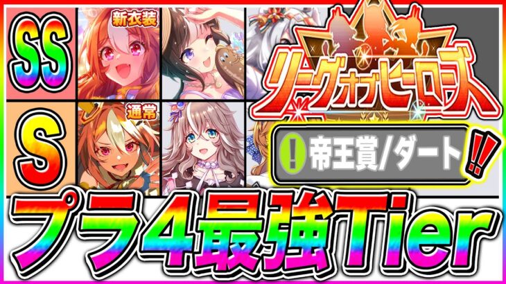 【ウマ娘】ダート5月LoH簡単にプラチナ4達成できる最強ウマ娘Tierランク＋全キャラ性能解説!!おすすめサポカ編成＋チーム編成も紹介!!大井2000m帝王賞【リーグオブヒーローズ 新シナリオ】