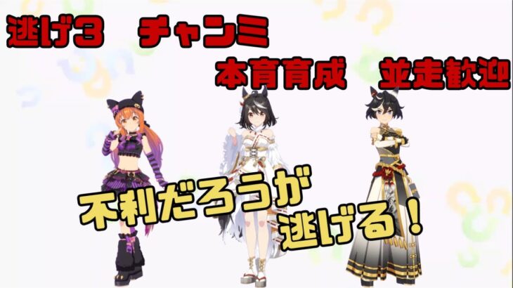 【ウマ娘】チャンミ逃げ３ 本育成【並走歓迎】　2025/6/17＃101
