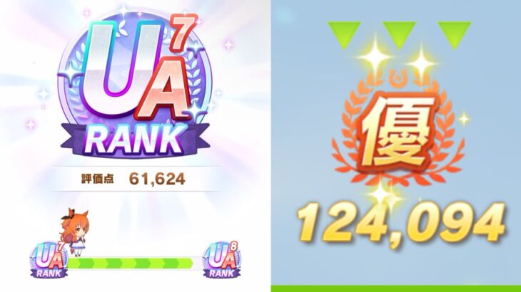 ウマ娘 新シナリオ 育成動画 UA7達成 技能試験124000超え