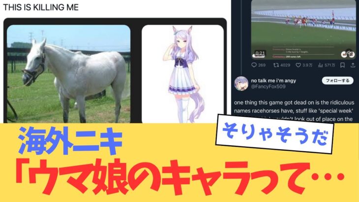 海外ニキ「ウマ娘のキャラって…