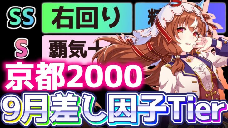 【チャンミ攻略】差し因子Tier解説！新環境で欲しいスキル爆増！京都2000ｍ秋華賞