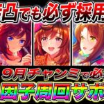 【ウマ娘】持ってたら無凸でも必ず採用しろ!!秋華賞9月チャンミ因子周回サポカまとめ!!優先すべき白因子/必須スキル/京都2000m【ウマ娘 新シナリオ 無人島 チャンピオンズミーティング】