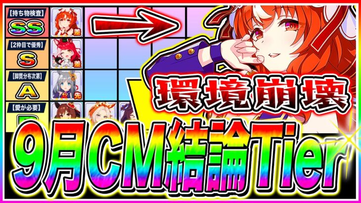 【ウマ娘】スティルが強すぎて環境崩壊!!秋華賞9月チャンミ最終結論Tier解説!!おすすめチーム編成＋脚質ごとの勝ちパターンまで紹介【ウマ娘 アドマイヤグルーヴ スティルインラブ ステイゴールド】