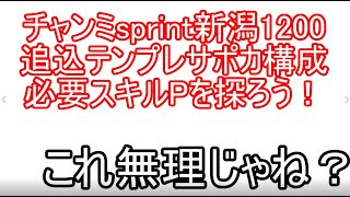 チャンミsprint新潟1200　逃げ試作