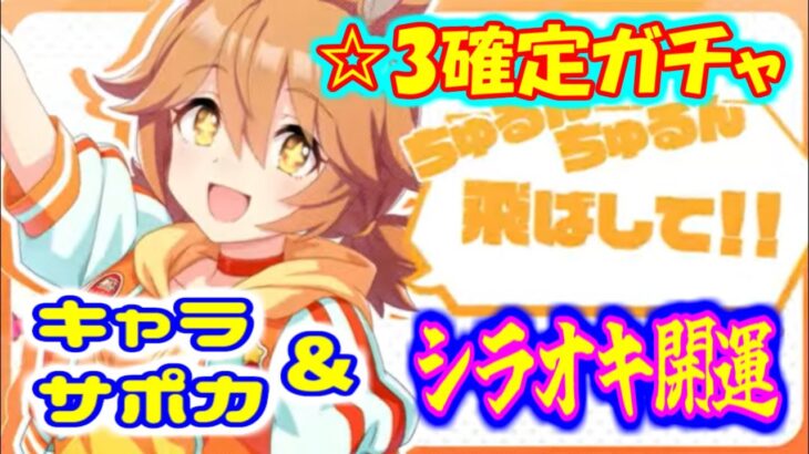ウマ娘 ☆3確定 開運ガチャ キャラ＆サポカ　チョルビ
