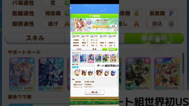 【ウマ娘】コパノリッキーUSランク✨【無人島シナリオ】 #ウマ娘 #umamusume #us #ウマ娘育成