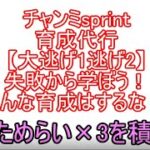 チャンミsprint育成代行　大逃げ1逃げ2　失敗から学ぼう！