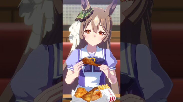 ▶️#Umamusume【ウマさんぽKFCコラボ】✨サトノダイヤモンド✨ネットオーダー→持ち帰り→お食事！#今日ケンタッキーにしない？ #ウマ娘と今日ケンタッキーにしない？ #shorts