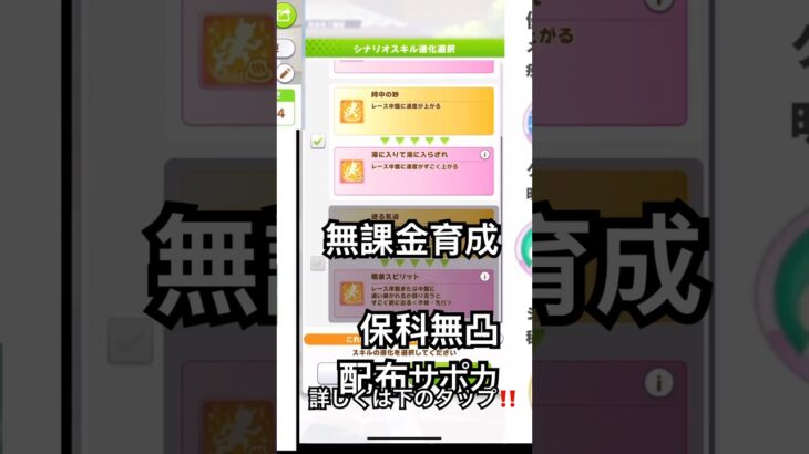 ウマ娘 無課金配布保科（無凸）育成｜Uma Musume: F2P Hoshina (0-Dupe) Training #ウマ娘 #umamusume #shorts
