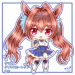 2024年に描いたダスカの塗りです！#ウマ娘　#ダイワスカーレット　#イラスト　#ちびキャラ　#イラストメイキング　#イラストタイムラプス