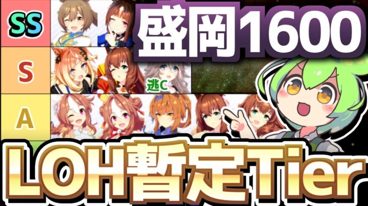 【LOH攻略】盛岡1600ｍ南部杯ウマ娘暫定Tier！ガチとエコ両方解説！【ウマ娘×ずんだもん】