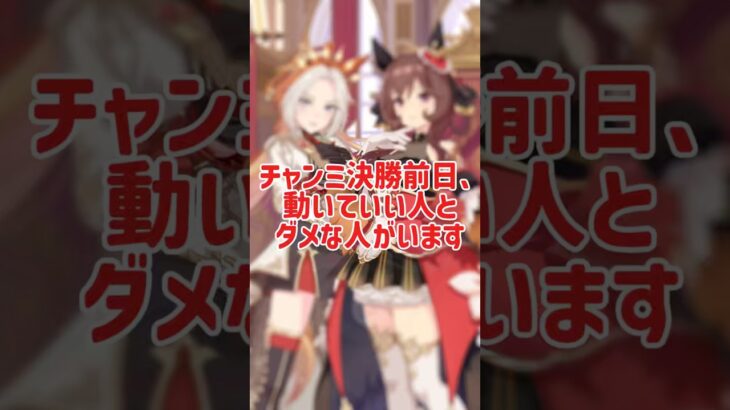 【ウマ娘】チャンミ決勝前日の過ごし方