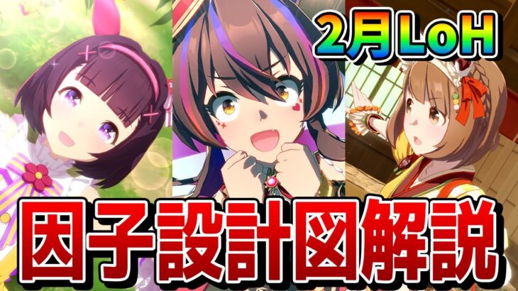 【ウマ娘】2月LoH「安田記念」の因子周回について解説！ 重要な継承固有、親や祖の組み方などの因子設計図、因子厳選用のおすすめサポカなどを一挙紹介！！【2月リーグオブヒーローズ攻略/東京芝1600m】